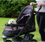 No-Zip NV Pet Stroller for Cats/Dogs, Zipperless Entry, Easy One-Hand Fold, Gel-Filled Tires, Plush Pad + Weather Cover Included, 3 colors - Image 17
